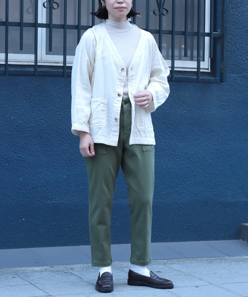 「D.M.G.」 パンツ S オリーブ レディース_画像7