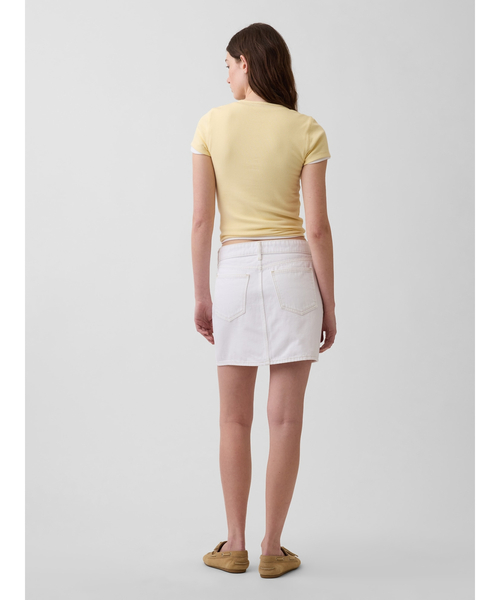 GAP（ギャップ） デニムスカート デニム ミニスカート ホワイト