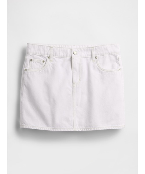GAP（ギャップ） デニムスカート デニム ミニスカート ホワイト