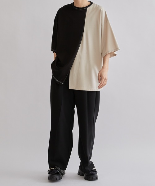 「Lui's」 半袖Tシャツ 1 ブラック メンズ_画像3