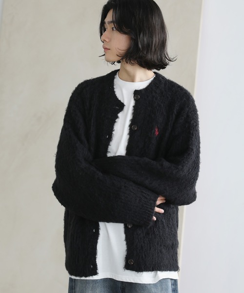 「U.S. POLO ASSN.」 ニットカーディガン S オフホワイト メンズ_画像4