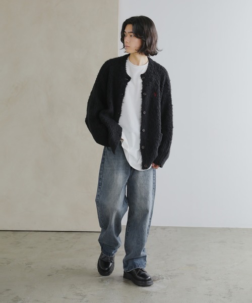 「U.S. POLO ASSN.」 ニットカーディガン S オフホワイト メンズ_画像5