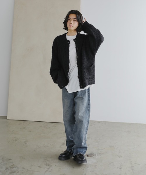 「U.S. POLO ASSN.」 ニットカーディガン S オフホワイト メンズ_画像6
