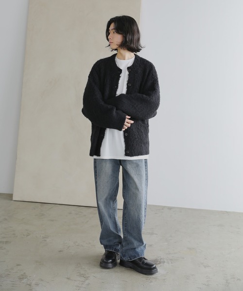 「U.S. POLO ASSN.」 ニットカーディガン S オフホワイト メンズ_画像7