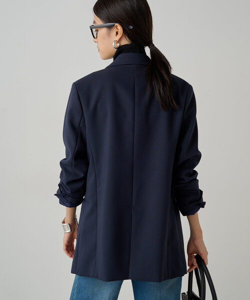 「LOUNGEDRESS」 テーラードジャケット FREE ネイビー レディース_画像8