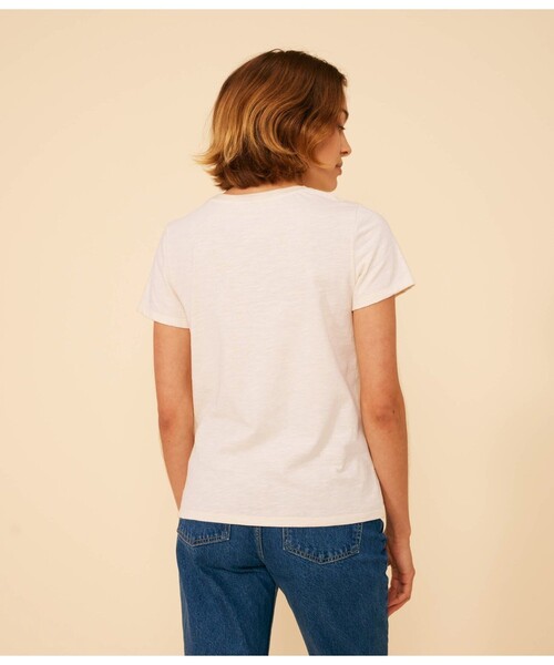 「PETIT BATEAU」 半袖Tシャツ X-SMALL ホワイト レディース_画像2