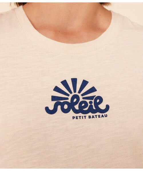 「PETIT BATEAU」 半袖Tシャツ X-SMALL ホワイト レディース_画像3