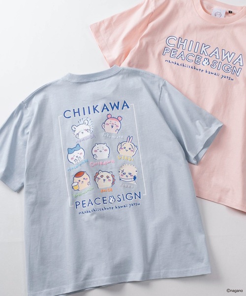 tシャツ 半袖 「75」「CHIIKAWA/ちいかわ」発泡プリント スイカ割り