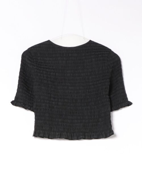 CLANE（クラネ） ブラウス シャツ CLANE SHIRRING HALF SLEEVE BLOUSE