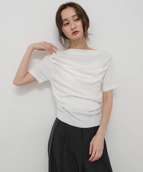 SENSE OF PLACE by URBAN RESEARCH tシャツ 半袖 シアードレープトップ