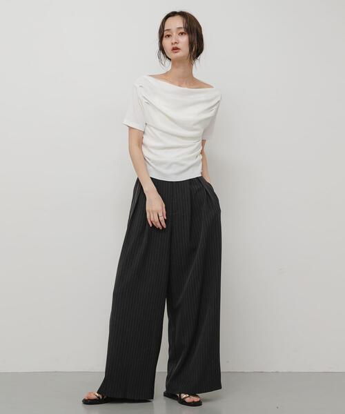 SENSE OF PLACE by URBAN RESEARCH tシャツ 半袖 シアードレープトップ