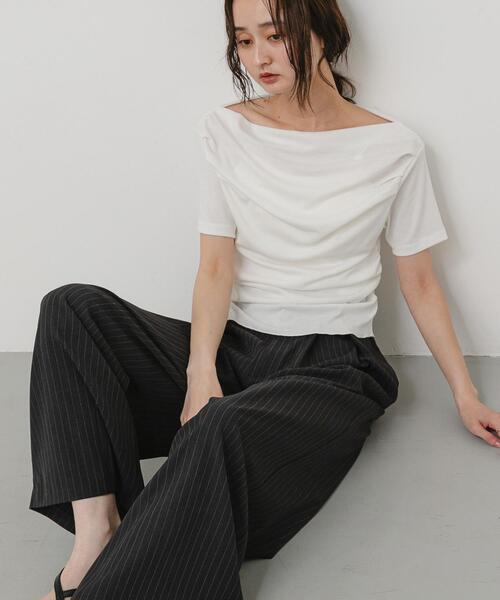 SENSE OF PLACE by URBAN RESEARCH tシャツ 半袖 シアードレープトップ