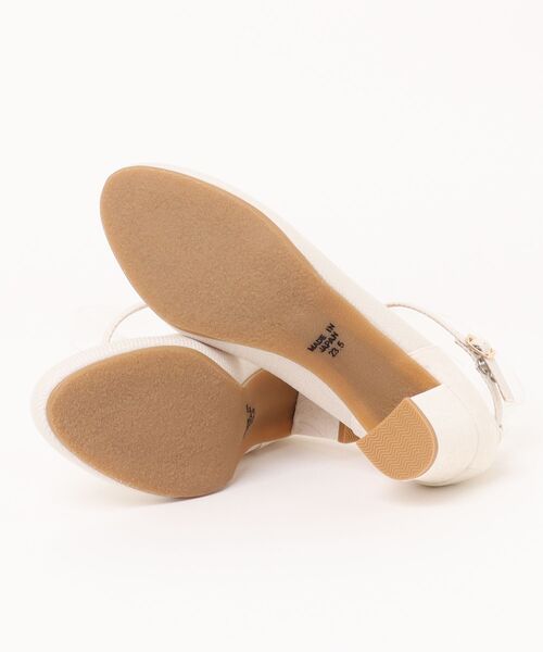 「ASBee」 パンプス 24.0cm アイボリー レディース_画像3