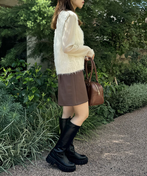 「w closet」 ニットベスト FREE グレー レディース_画像9
