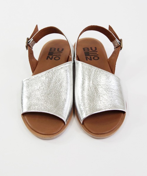 「BUENO」 フラットサンダル 38 シルバー レディース_画像8