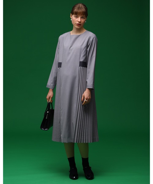 「Kelen」 長袖ワンピース M ライトグレー レディース_画像2