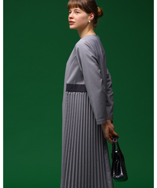 「Kelen」 長袖ワンピース M ライトグレー レディース_画像3