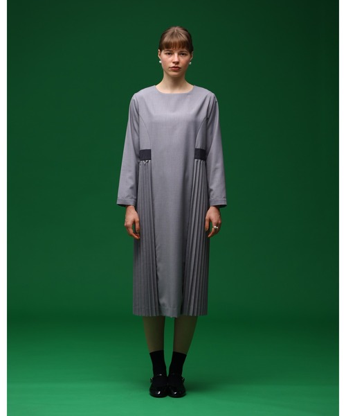 「Kelen」 長袖ワンピース M ライトグレー レディース_画像7