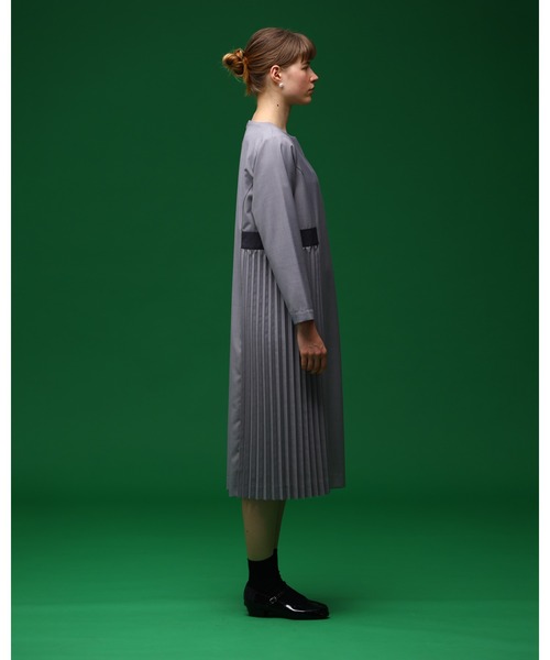 「Kelen」 長袖ワンピース M ライトグレー レディース_画像8