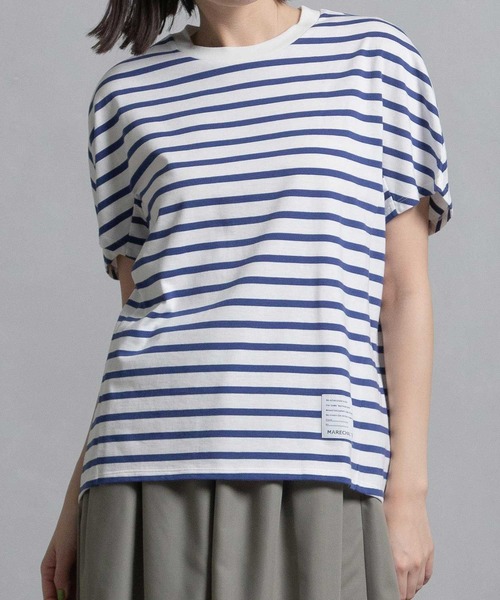 「MARECHAL TERRE」 半袖Tシャツ MEDIUM ブラック系その他 レディース_画像2