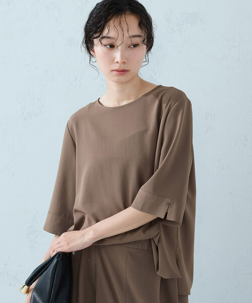 COMME CA ISM（コムサイズム） ブラウス シャツ 夏 「UVカット・吸水速