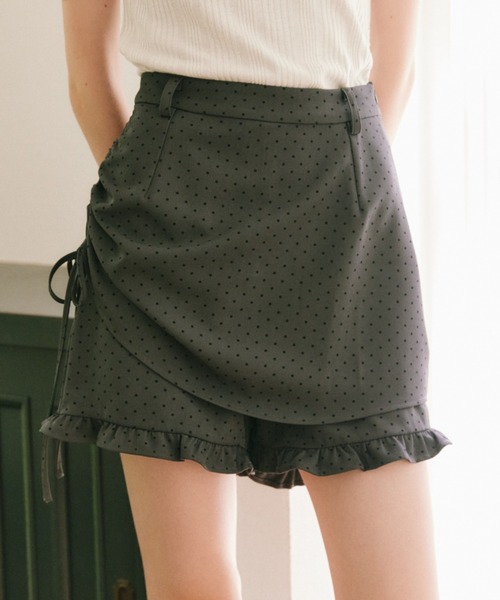 chernyy パンツ chernyy shorts / バック刺繍ロゴショートパンツ
