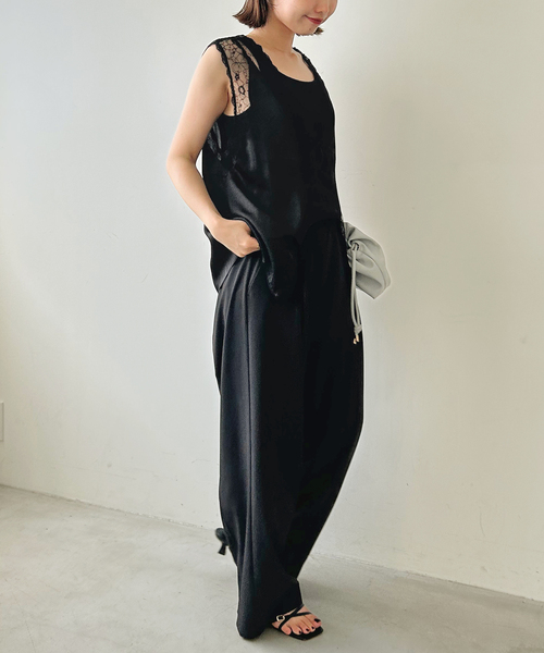 SLOBE IENA（スローブイエナ） ベスト ジレ レースサテンジレ