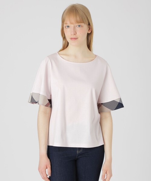 BLUE LABEL CRESTBRIDGE 半袖Tシャツ チェック柄 BLUE LABEL CRESTBRIDGE（ブルーレーベルクレストブリッジ） tシャツ