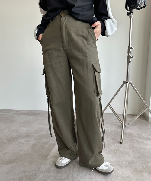 「apres jour mignon」 カーゴパンツ X-LARGE カーキ レディース_画像2