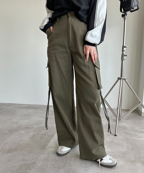 「apres jour mignon」 カーゴパンツ X-LARGE カーキ レディース_画像3