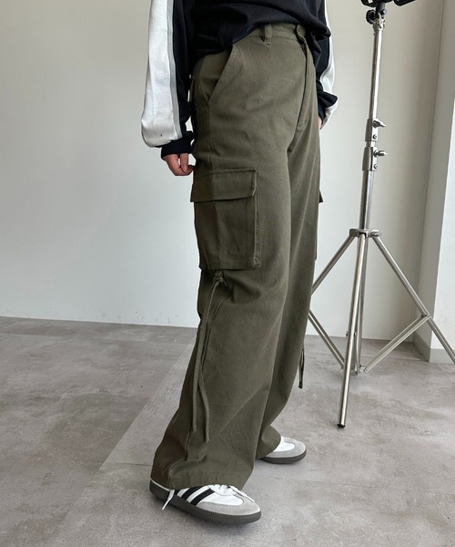 「apres jour mignon」 カーゴパンツ X-LARGE カーキ レディース_画像4