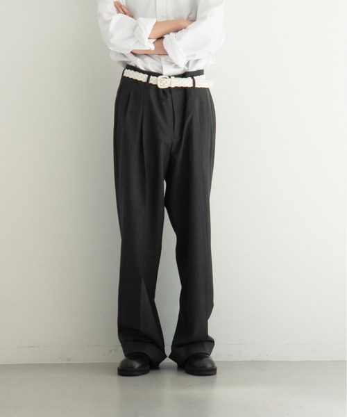KAIKO（カイコー） ワイドパンツ スラックス KAIKO Wool wide slacks