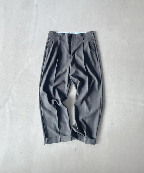 KAIKO（カイコー） ワイドパンツ スラックス KAIKO Wool wide slacks
