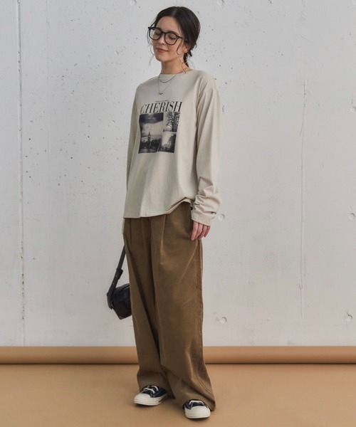 「DOUX ARCHIVES」 長袖カットソー 38 チャコールグレー レディース_画像9