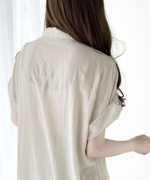 「classicalelf」 シャツワンピース MEDIUM ベージュ レディース_画像10