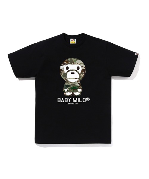 A BATHING APE（アベイシングエイプ） tシャツ HYBRID CAMO BABY MILO