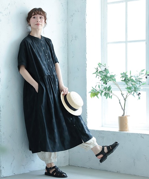 soulberry（ソウルベリー） シャツワンピース 大人にも馴染むドットの