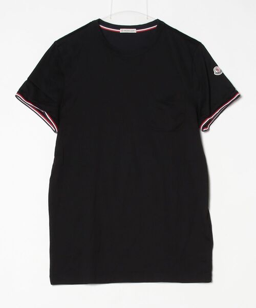 MONCLER（モンクレール） トリコロールライン Tシャツ S ブラック