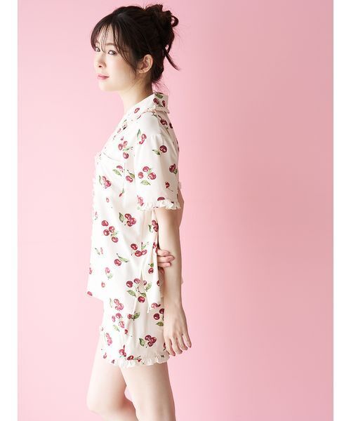 SNIDEL HOME パジャマ ルームウェア 「Moilis」チェリーショートパンツ