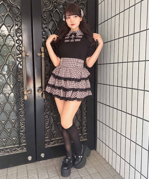 「ROJITA」 ミニスカート FREE ピンク レディース_画像4