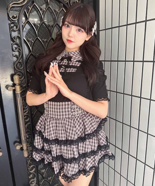「ROJITA」 ミニスカート FREE ピンク レディース_画像7
