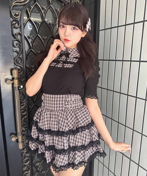 「ROJITA」 ミニスカート FREE ピンク レディース_画像8