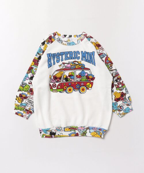 ヒステリックミニ☆トレーナー☆新品 HYSTERIC MINI（ヒステリックミニ） トレーナー BAND WAGON ラグラン