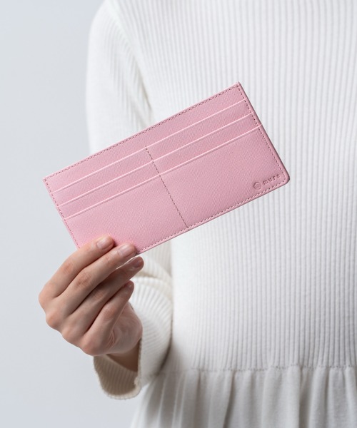 MURA 財布 サフィアーノレザー スキミング防止 薄型 フラグメント 長