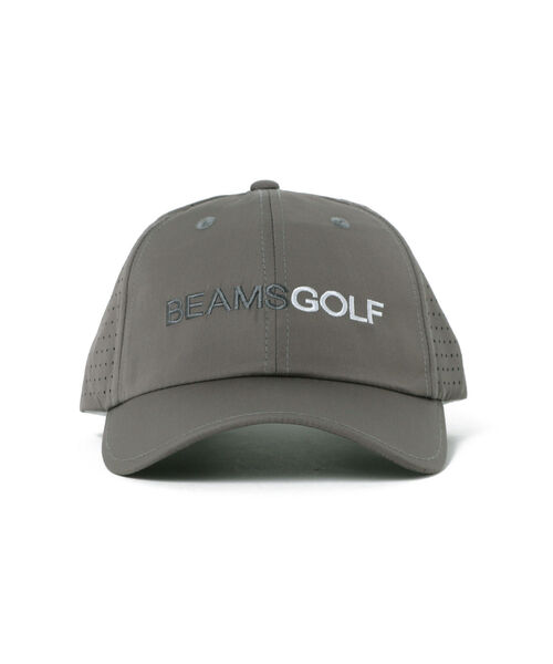 速くおよび自由な 帽子 キャップ GOLF BEAMS レーザー メンズ パンチング メンズウェア