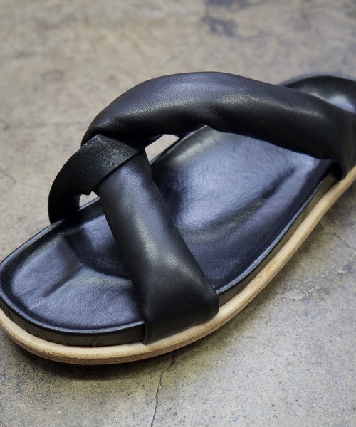 雪駄 サンダル T.A.S ティーエーエス / TANGLED STRAP SANDAL レザー