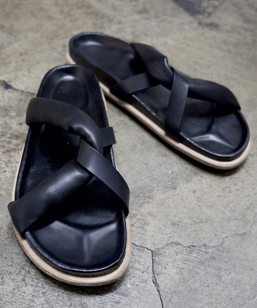 雪駄 サンダル T.A.S ティーエーエス / TANGLED STRAP SANDAL レザー