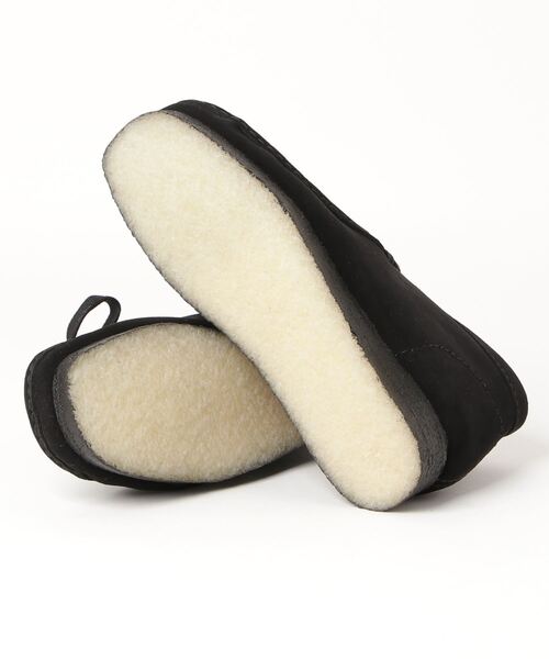 Clarks（クラークス） ブーツ Clarks Wallabee Boot Black Sde