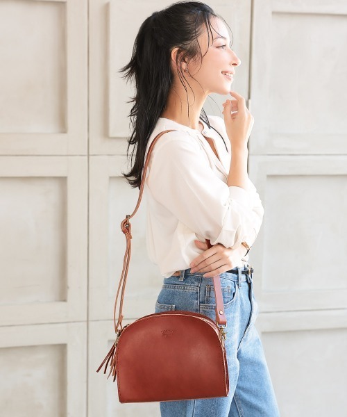 nafka（ナフカ） ショルダーバッグ バッグ ナチュラル姫路レザーハーフ