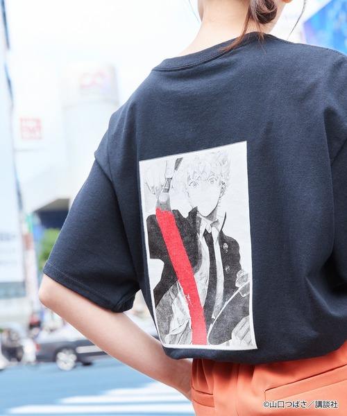 Tシャツ Tシャツ ブルーピリオド コラボ オーバーサイズ ロゴ イラストプリント半袖tシャツ Zozotown Yahoo 店 通販 Yahoo ショッピング